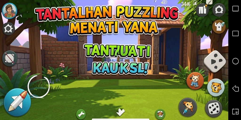 Screenshot utama 3446 menampilkan gameplay Puzzle yang menantang.