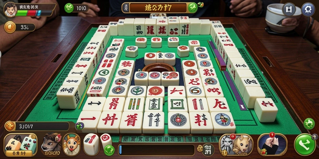 Screenshot GOGO77 menampilkan gameplay seru Mahjong.