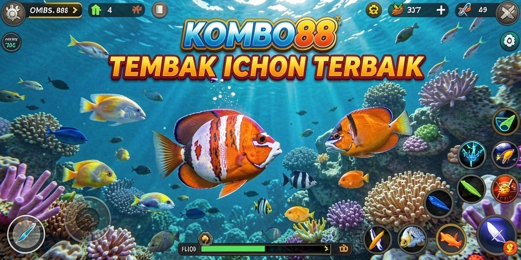 Tampilan gameplay Tembak Ikan yang intens dan menarik.