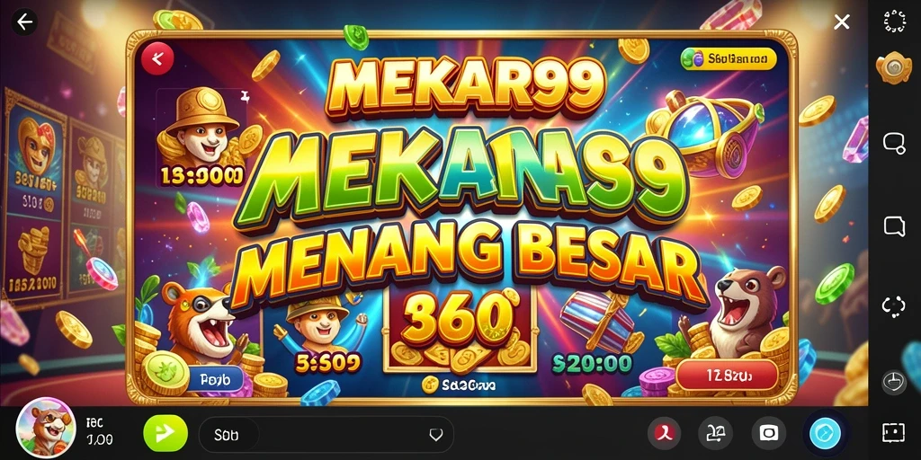 Tangkapan layar gameplay MEKAR99 menunjukkan keseruan bermain Slot.