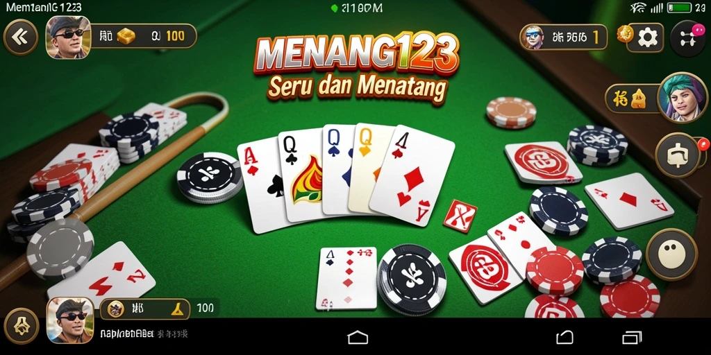 Tampilan intuitif dan gameplay Gaple yang mengasyikkan.