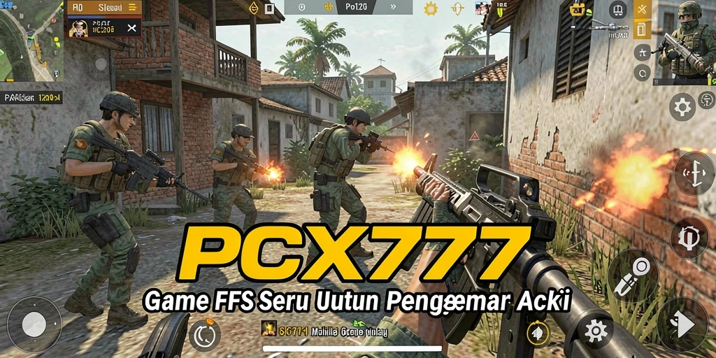 Gameplay PCX777 yang seru dan menegangkan di medan perang.