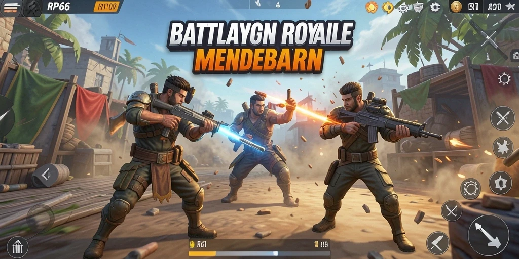 Gameplay seru dan menantang di RP66 Battle Royale.