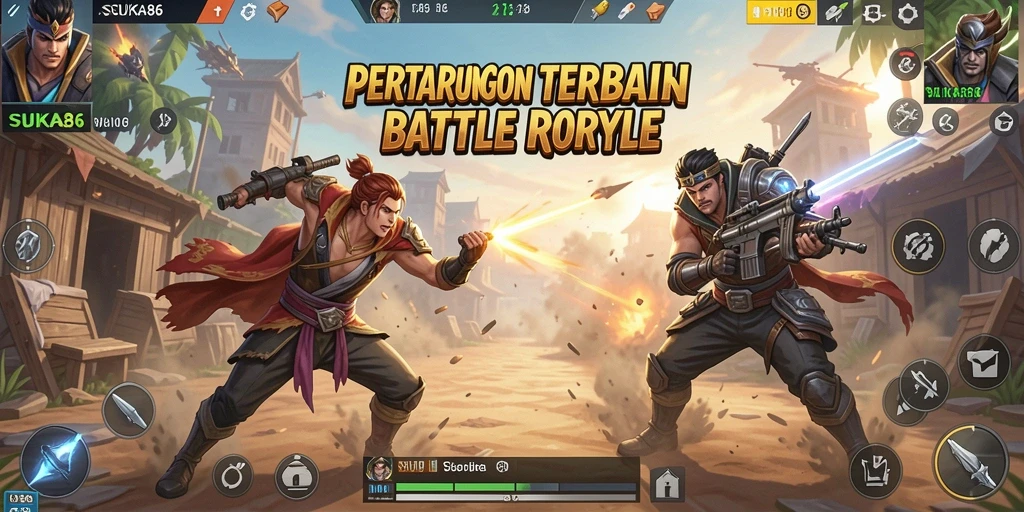 Tampilan gameplay seru di <strong>SUKA86</strong>, siap untuk tantangan Battle Royale.