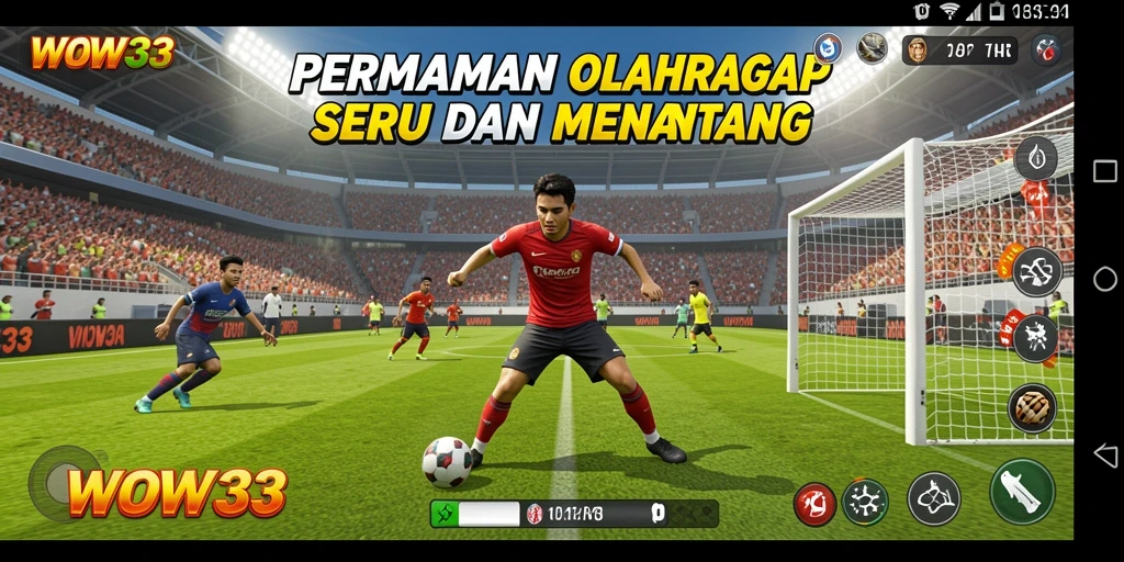 Tampilan gameplay WOW33 yang seru dan kompetitif dalam olahraga.